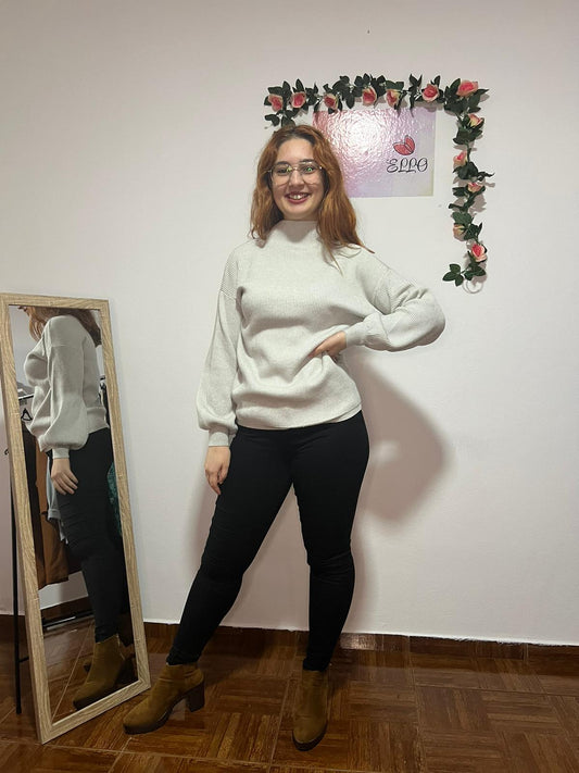 Camisola manga balão