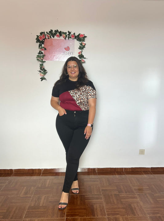 camisa leopardo