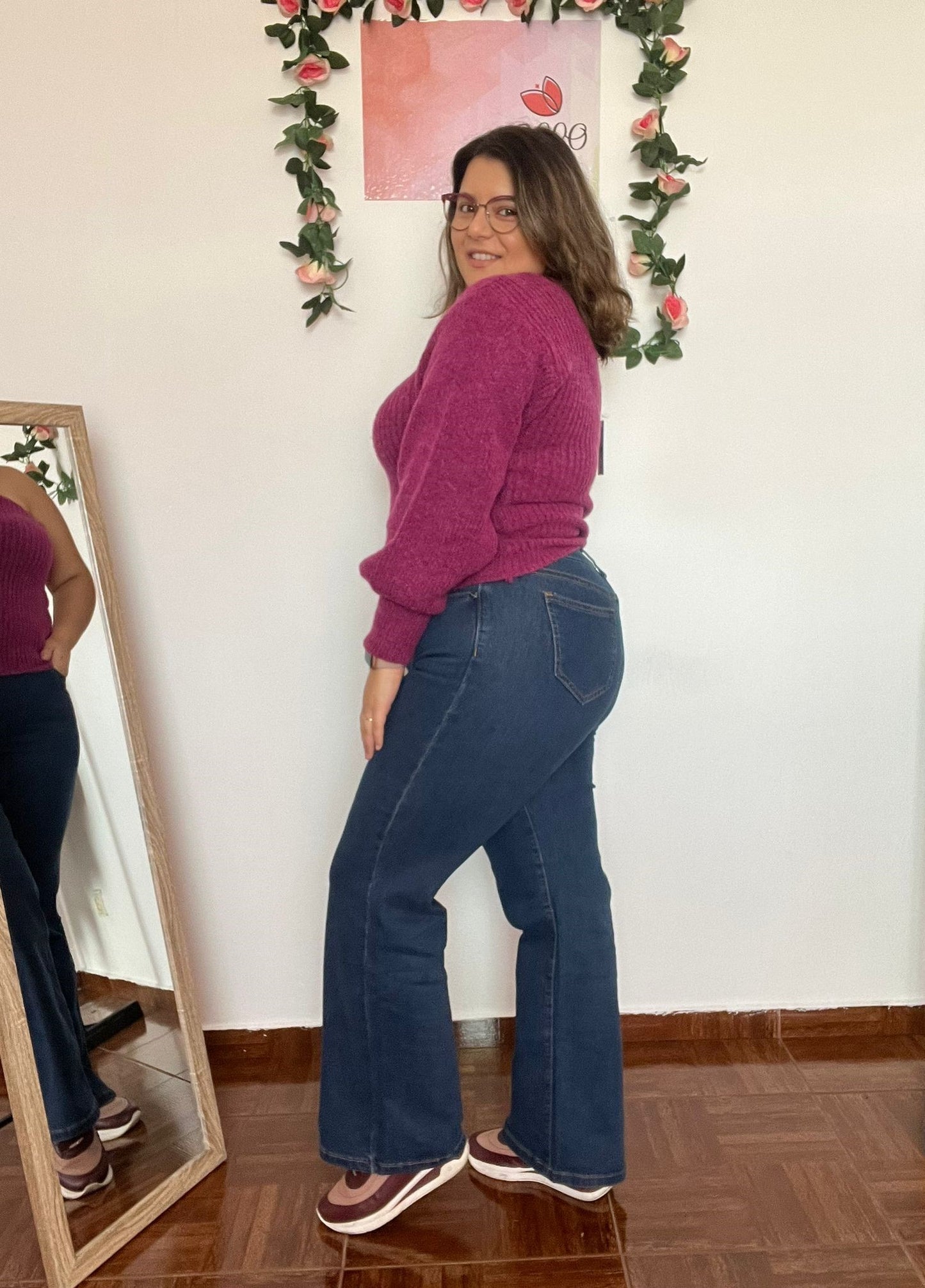 Jeans corte direito
