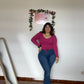 jeans com desfiado